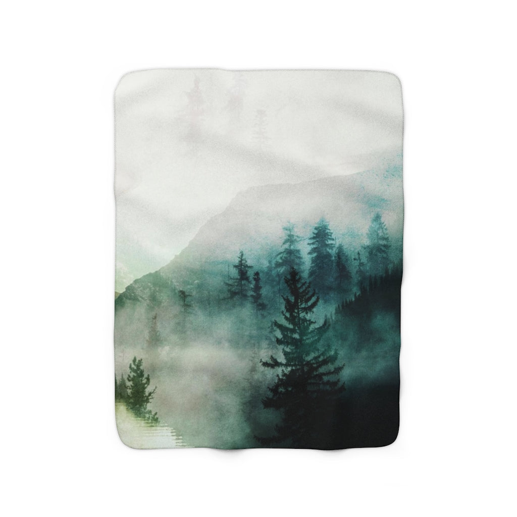 modern abstract cozy blanket