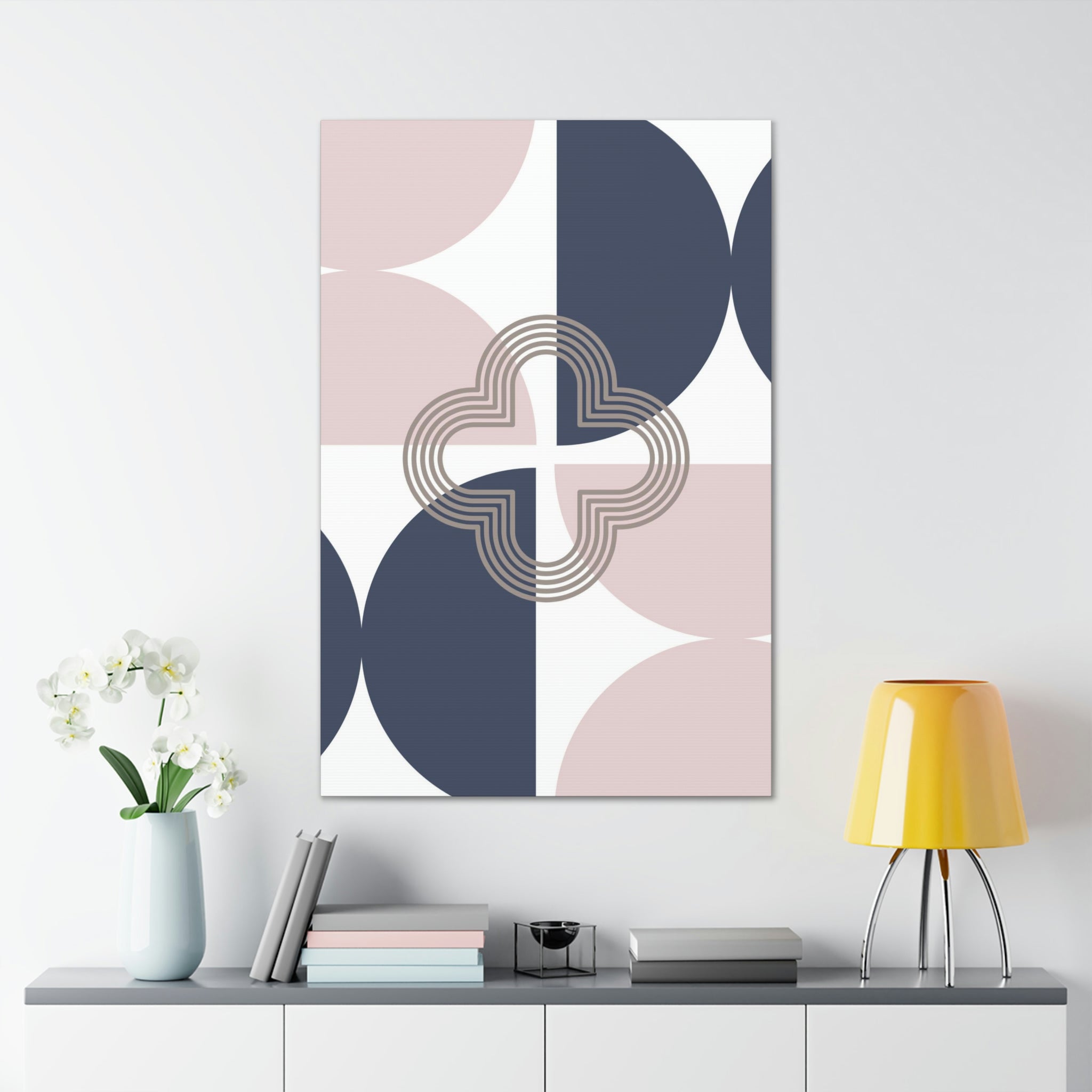 Mid Century Canvas Wall Art | Geometric
