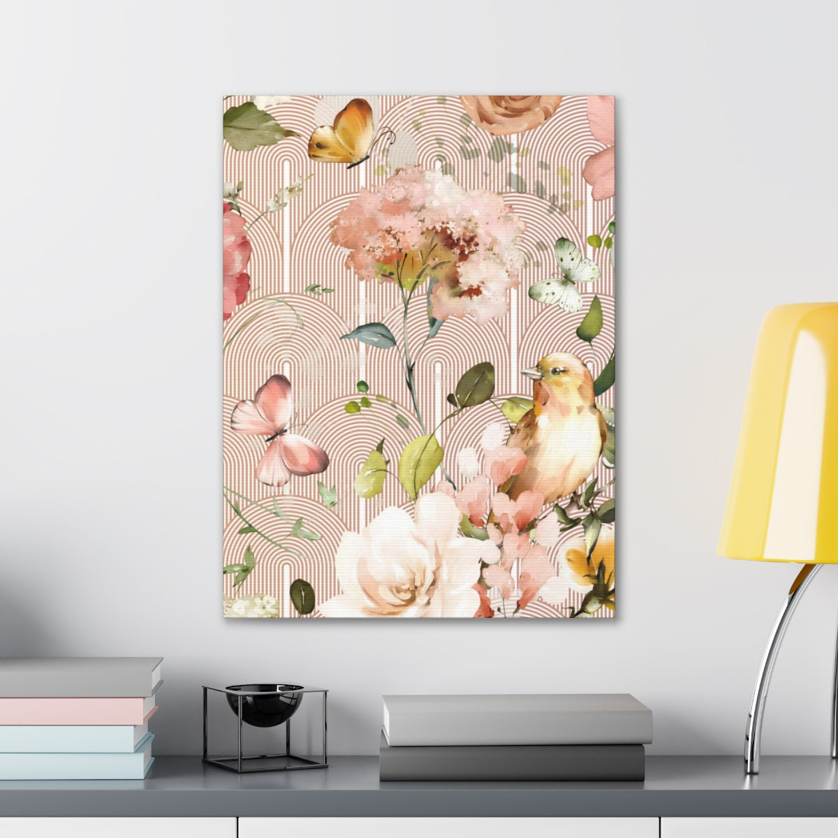 Floral Wall Canvas Print | Secret Garden