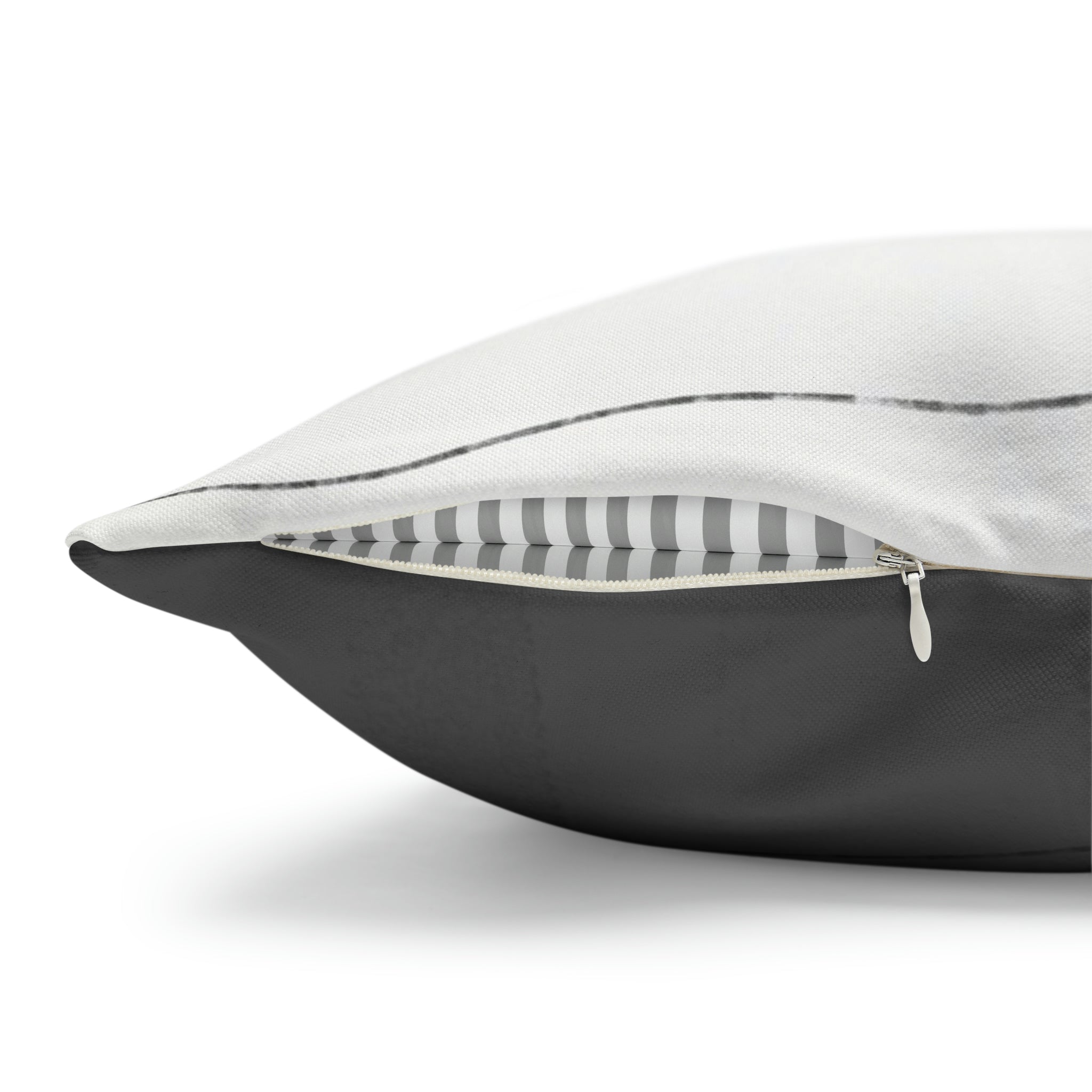 Abstract Boho Pillow Cover | Grey White