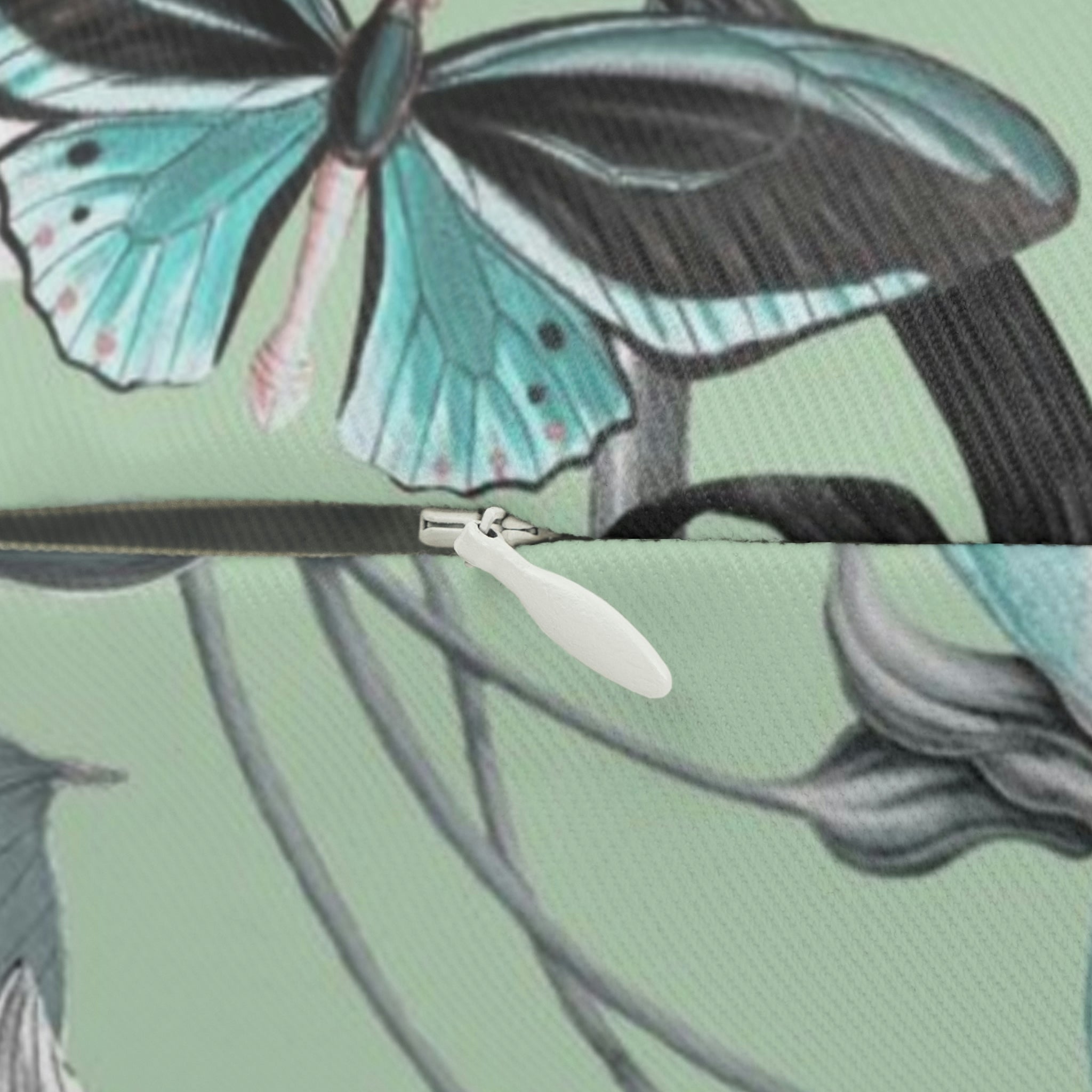 Boho Lumbar Pillow | Summer Green Floral