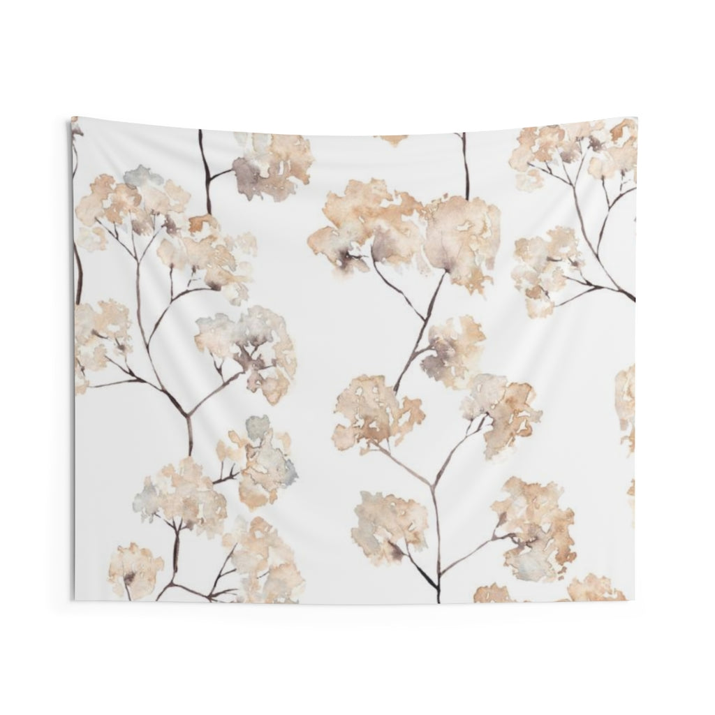 Floral Tapestry | White Beige Blooms