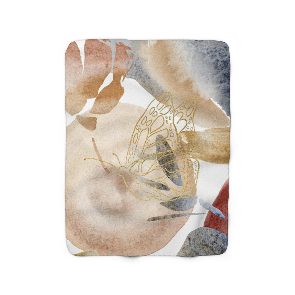 modern abstract cozy blanket