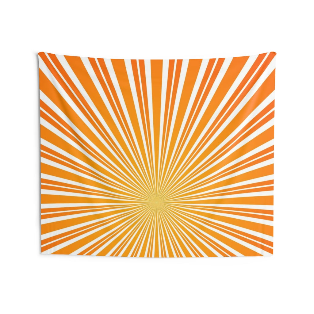 Retro Tapestry | Yellow Orange White