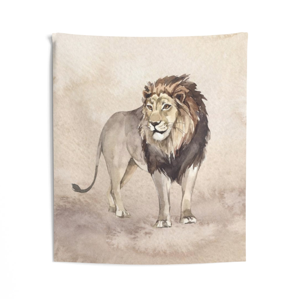 Southwestern Tapestry | Beige Lion Safari