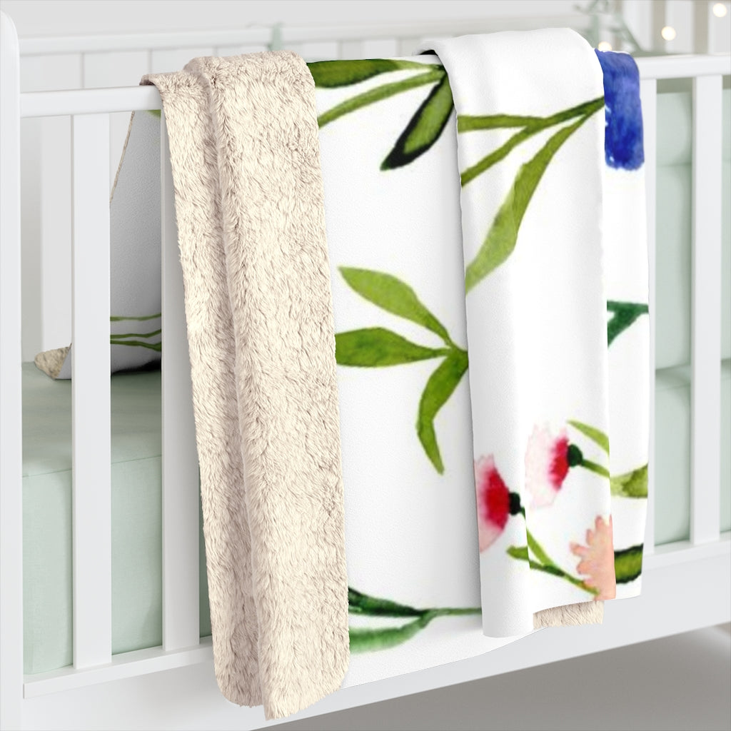 Floral Comfy Blanket | Lavander Butterflies