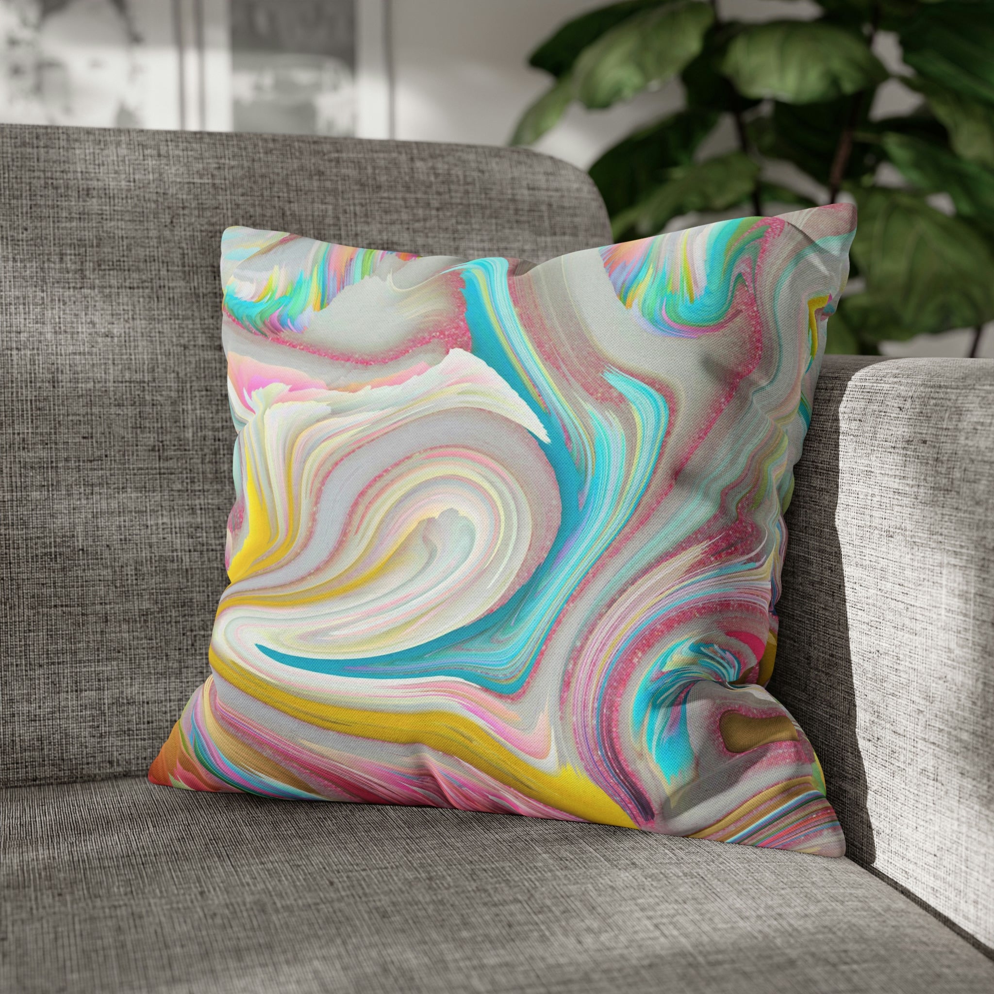 Abstract Pillow Cover | Funky Colorful
