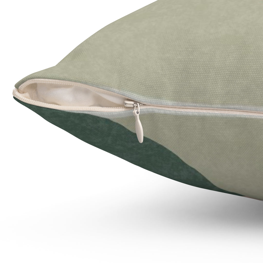 Abstract Boho Pillow Cover | Pastel Blue Green Beige