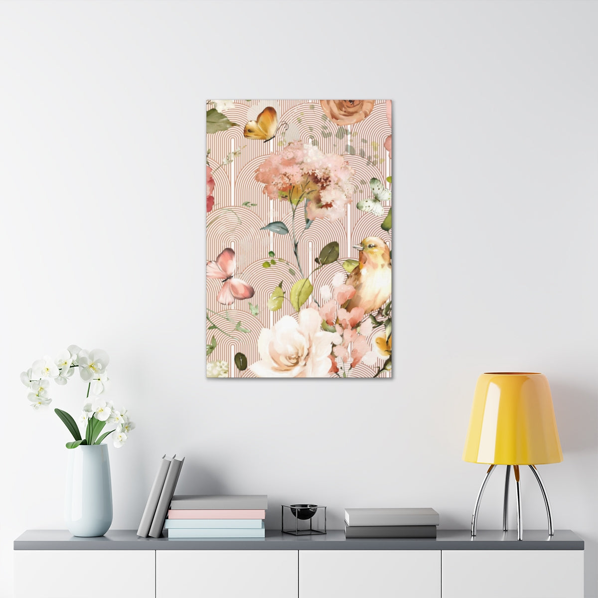 Floral Wall Canvas Print | Secret Garden