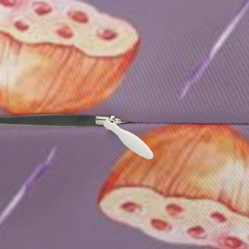 Floral Boho Lumbar Pillow | Purple Yellow Pink