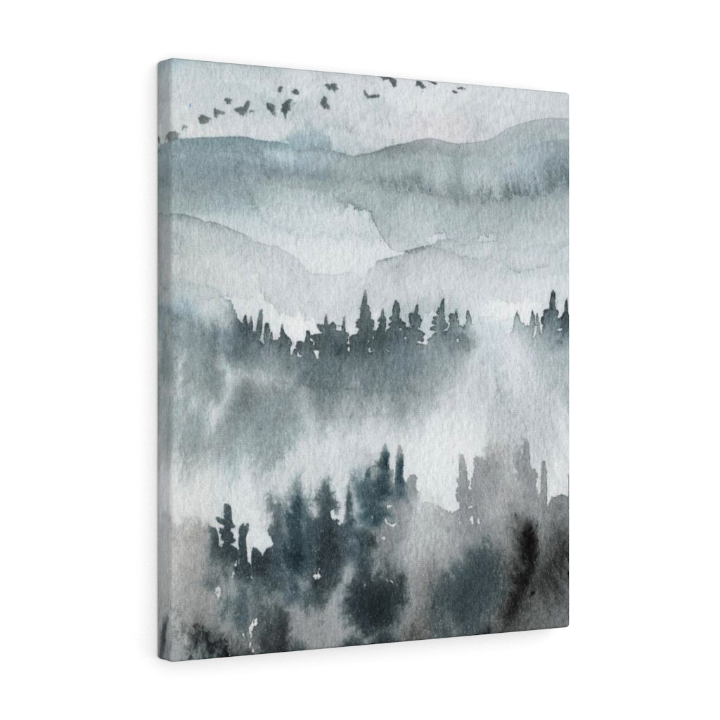Nature Wall Canvas Art | Gray Woodlands