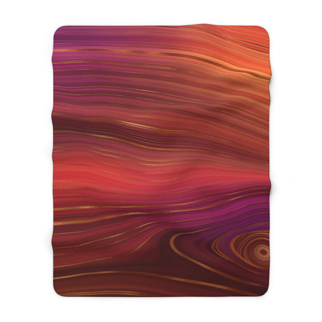 sherpa fleece throw blanket