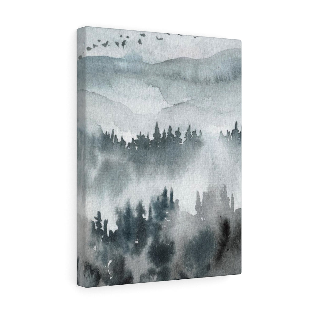 Nature Wall Canvas Art | Gray Woodlands