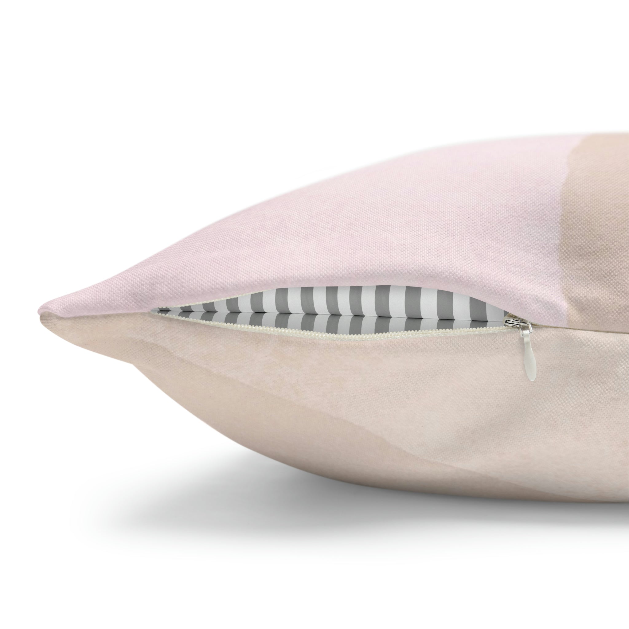 Abstract Boho Pillow Cover | Grey Blue Cream Pink