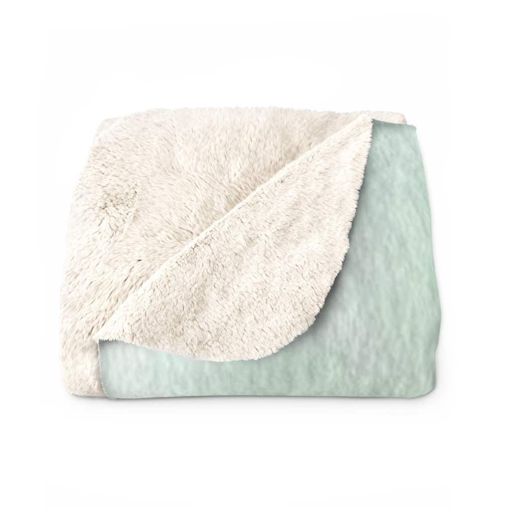 Abstract Comfy Blanket | Mauve Pink Green