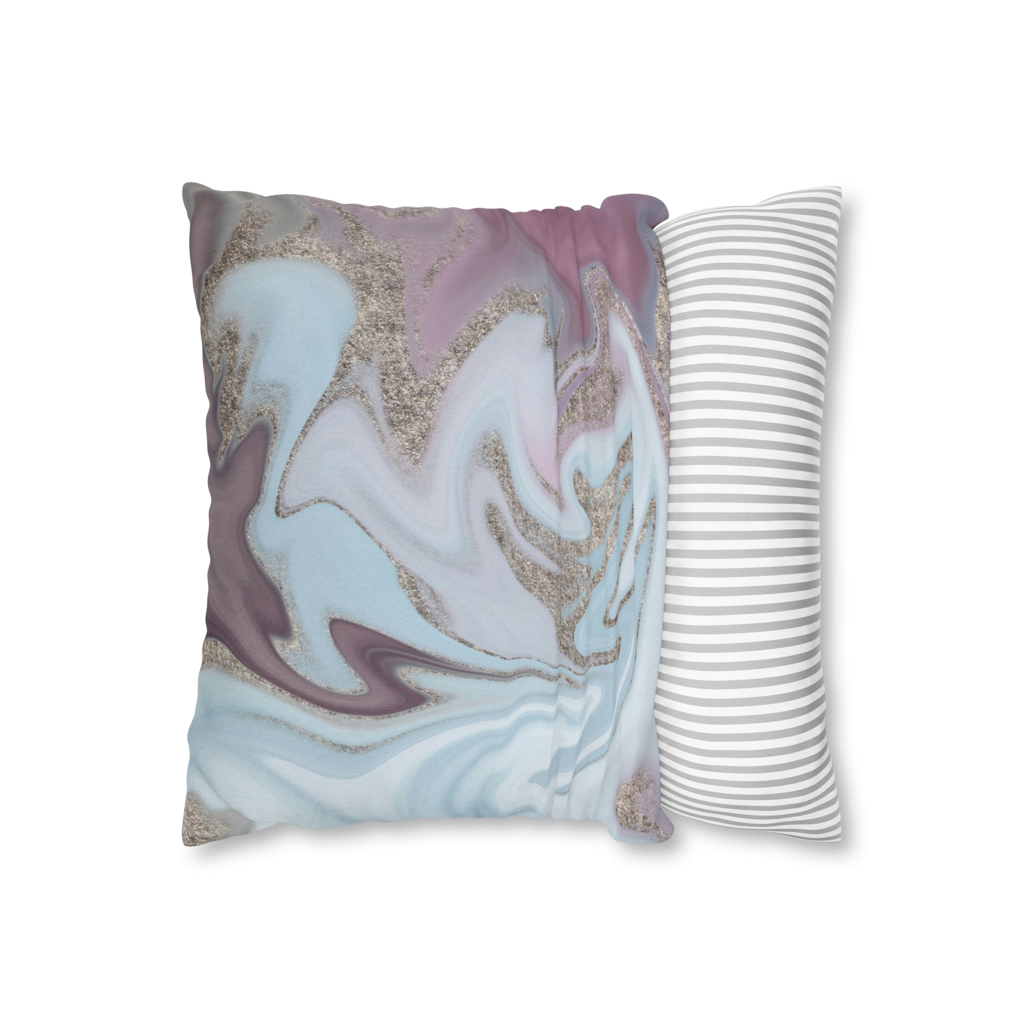 Abstract Boho Pillow Cover | Sky Blue Lavender