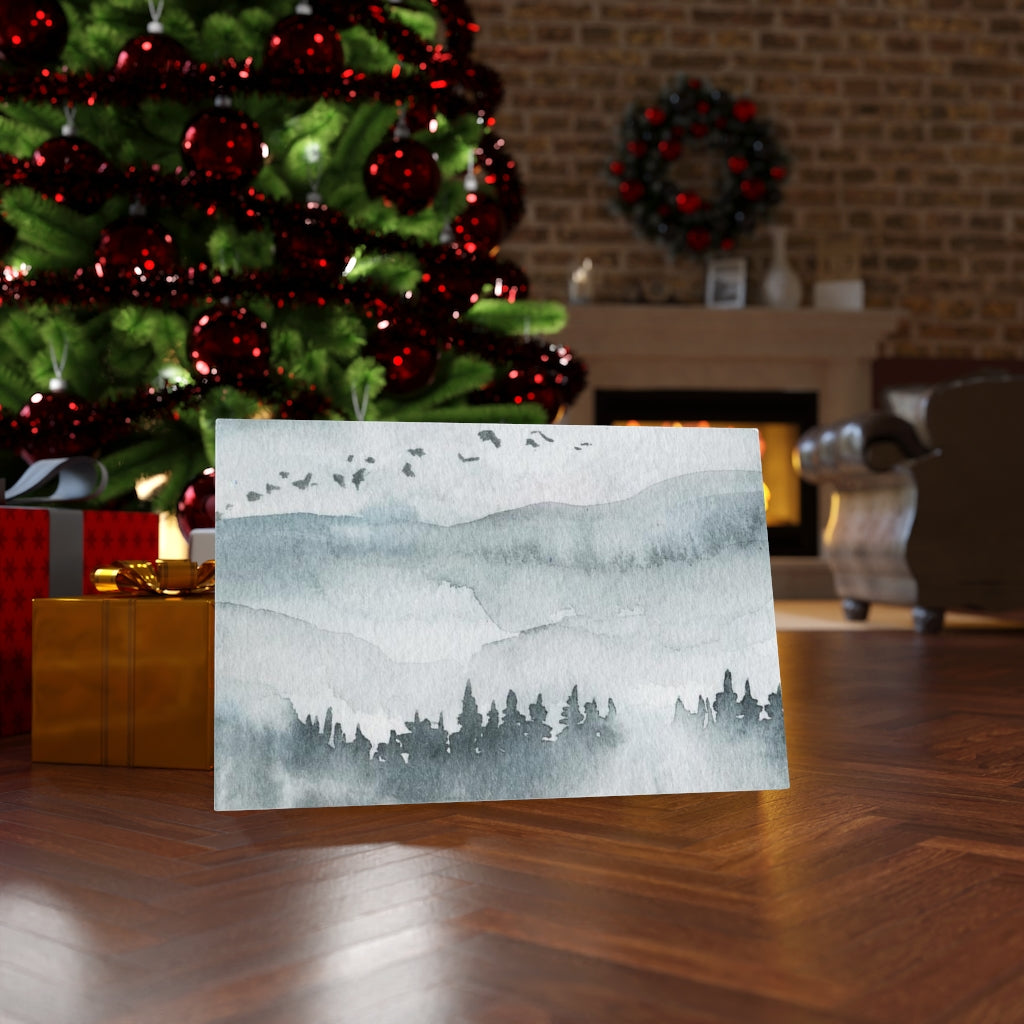 Nature Wall Canvas Art | Gray Woodlands