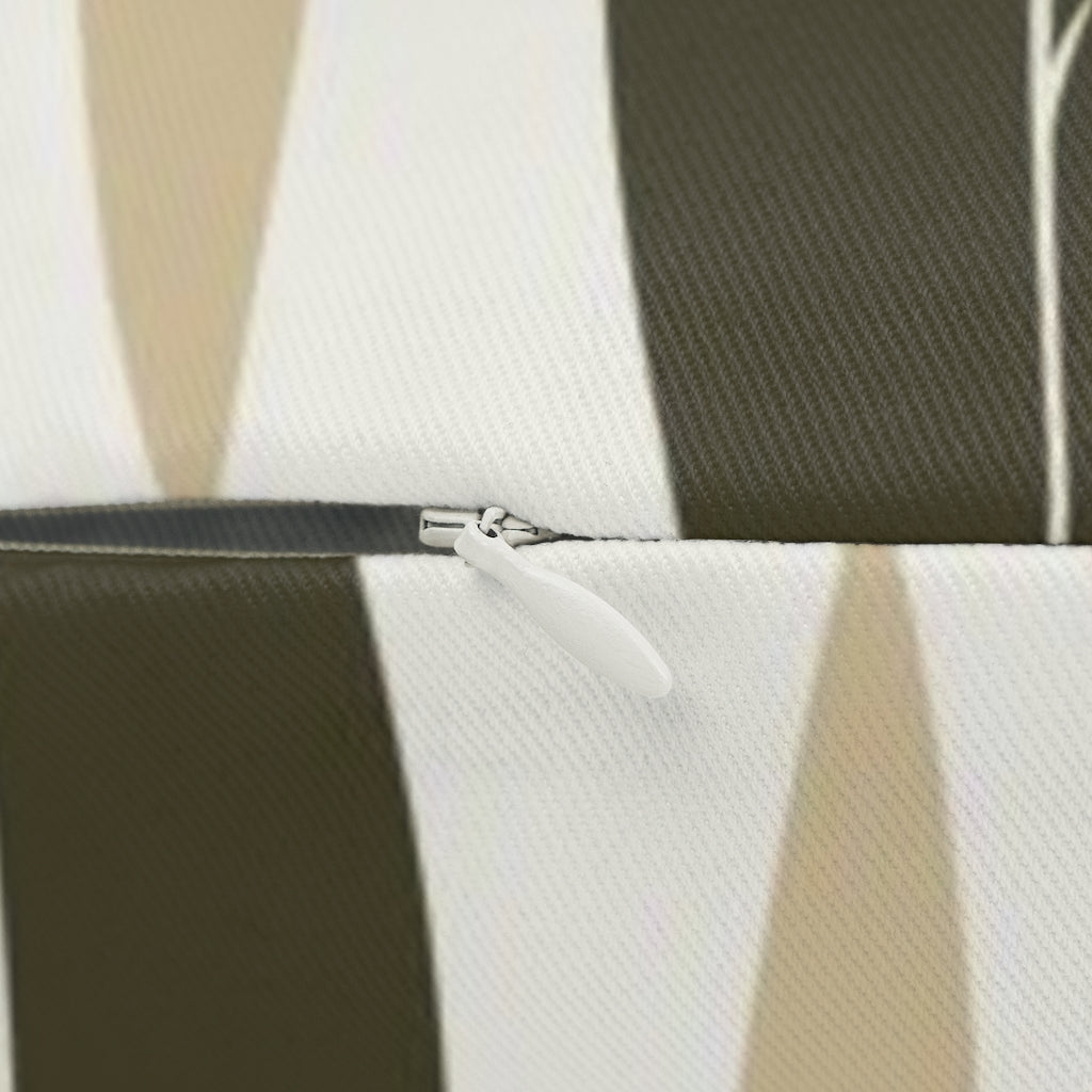 Floral Boho Lumbar Pillow | Green White