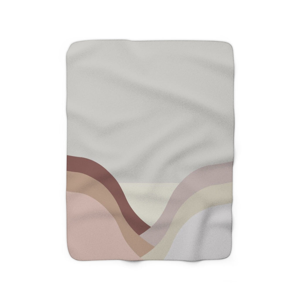 modern abstract cozy blanket