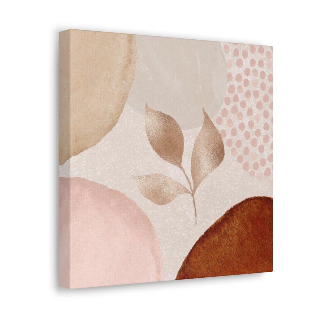 Abstract Canvas Wall Art | Blush Pink Floral