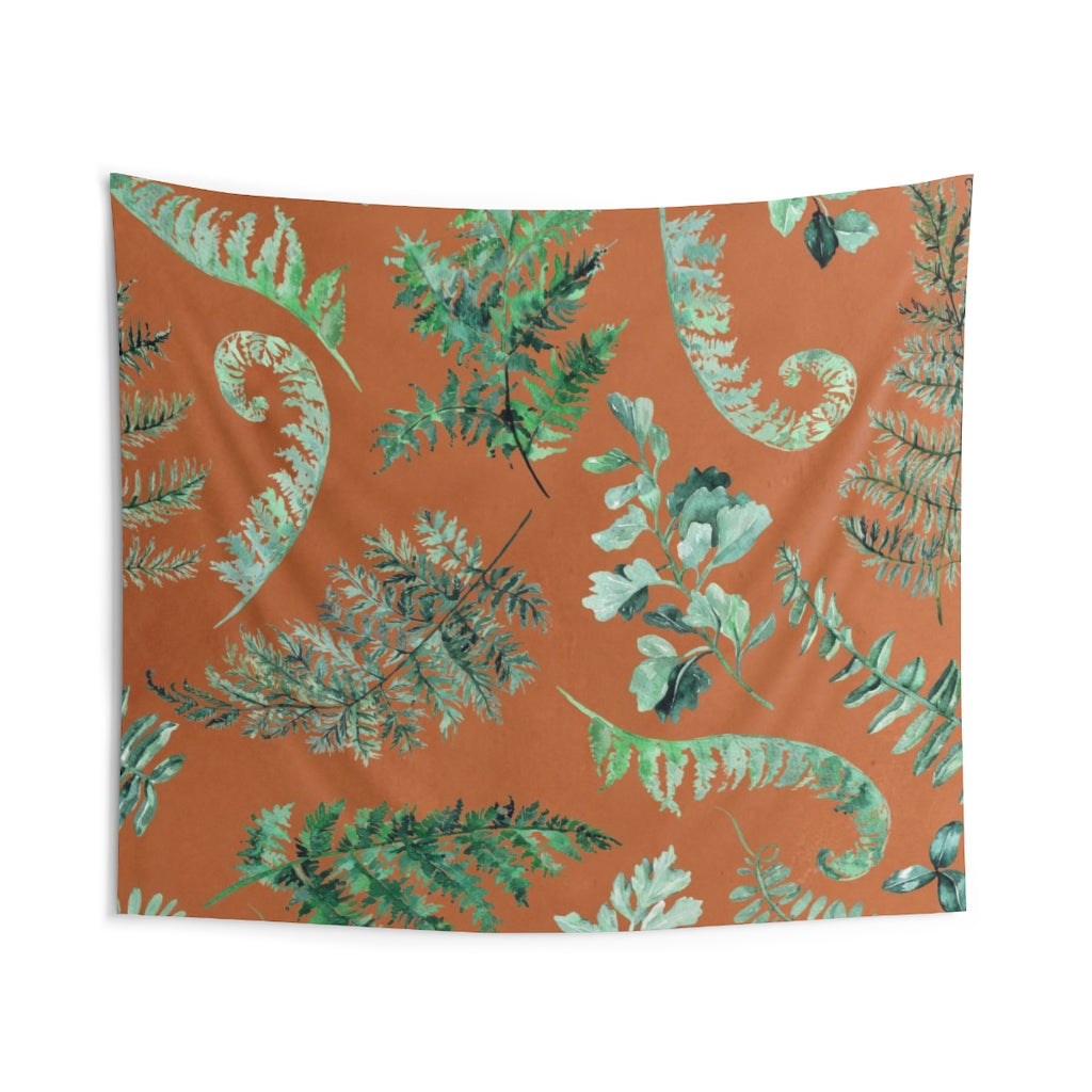 Floral Tapestry | Rust Terracotta Green