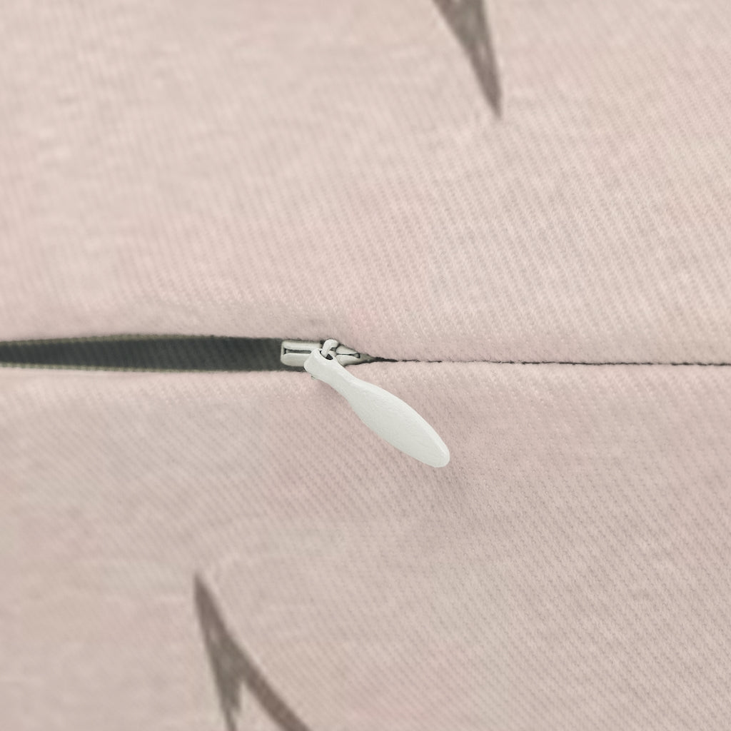 Boho Chic Lumbar Throw Pillow | Minimalist Blush Pink Navy