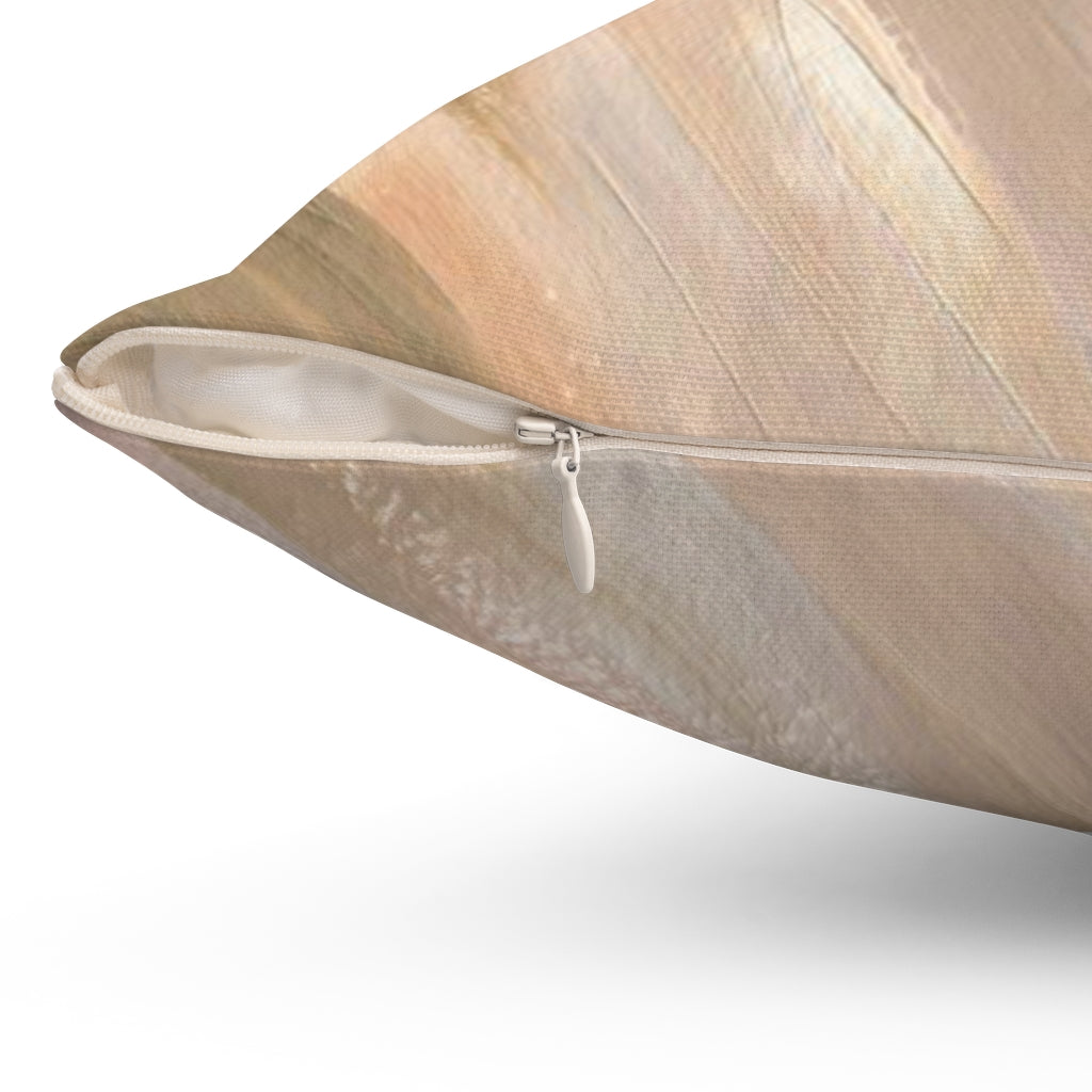 Abstract Pillow Cover | Beige Brown White