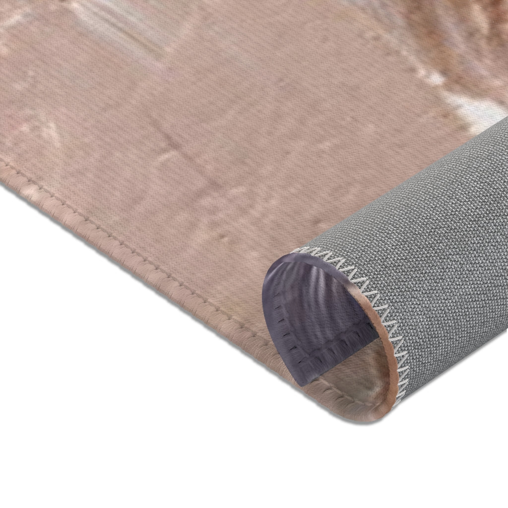 Abstract Area Rug | Gray White Beige