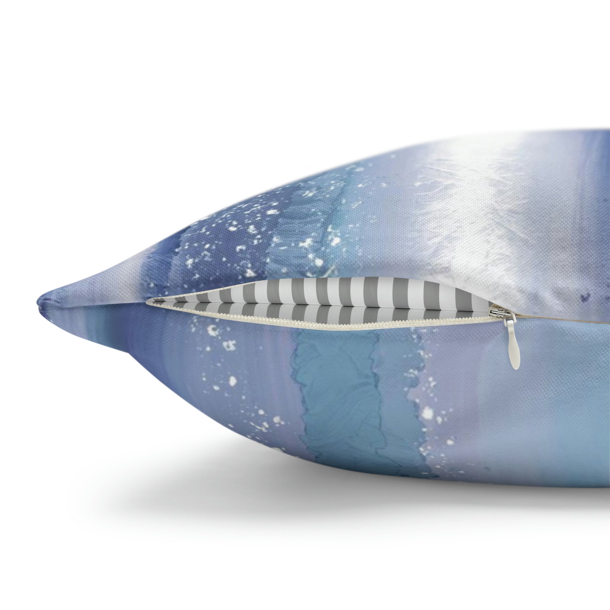 Abstract Pillow Cover | Navy Pale Blue White