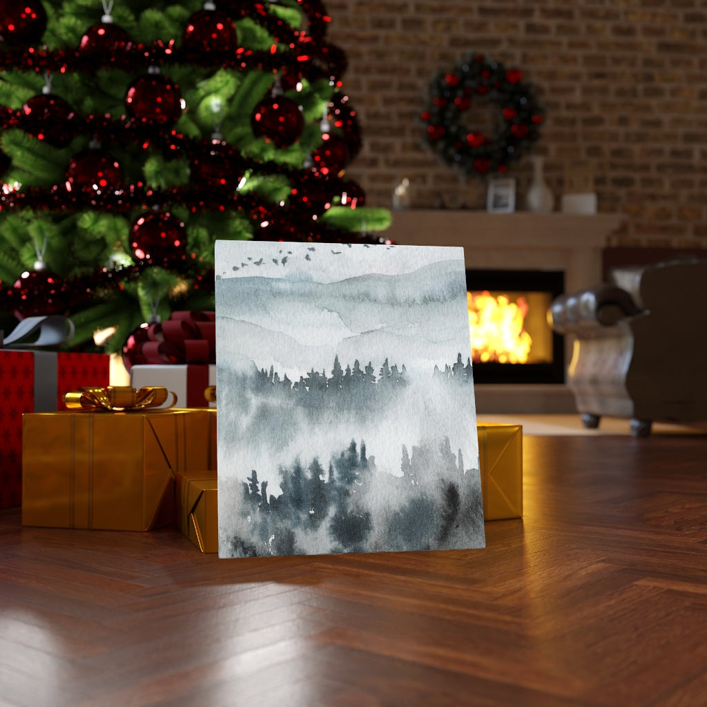 Nature Wall Canvas Art | Gray Woodlands
