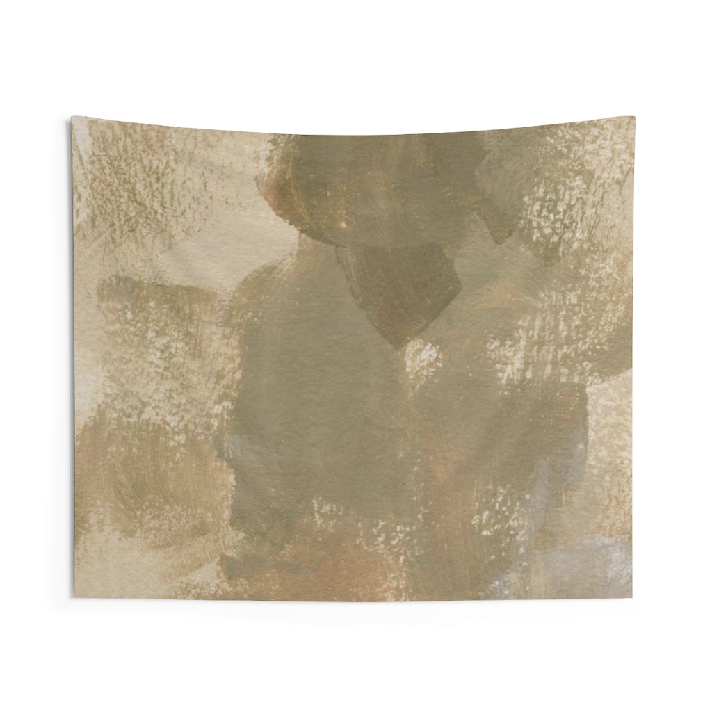 Abstract Tapestry | Khaki Green Beige