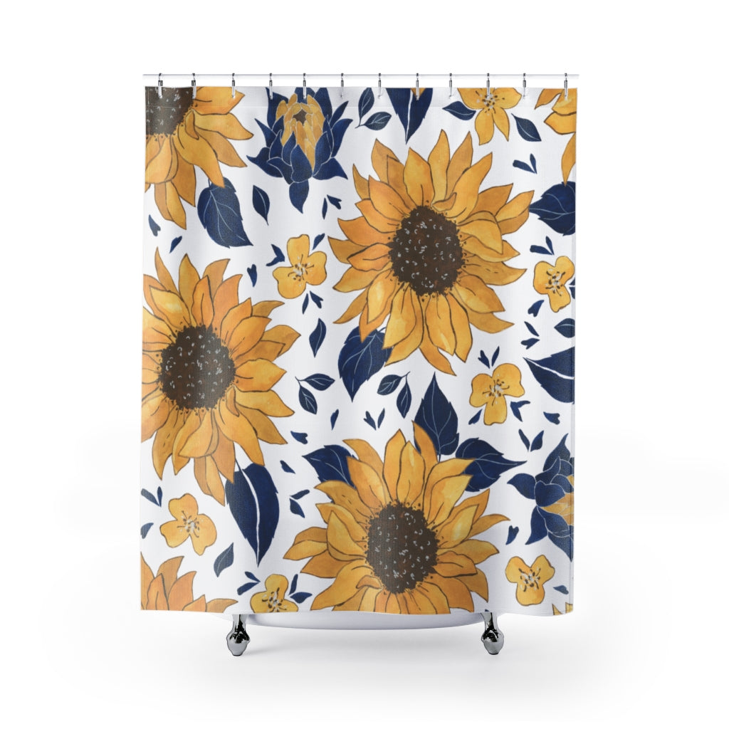 modern boho fabric shower curtain