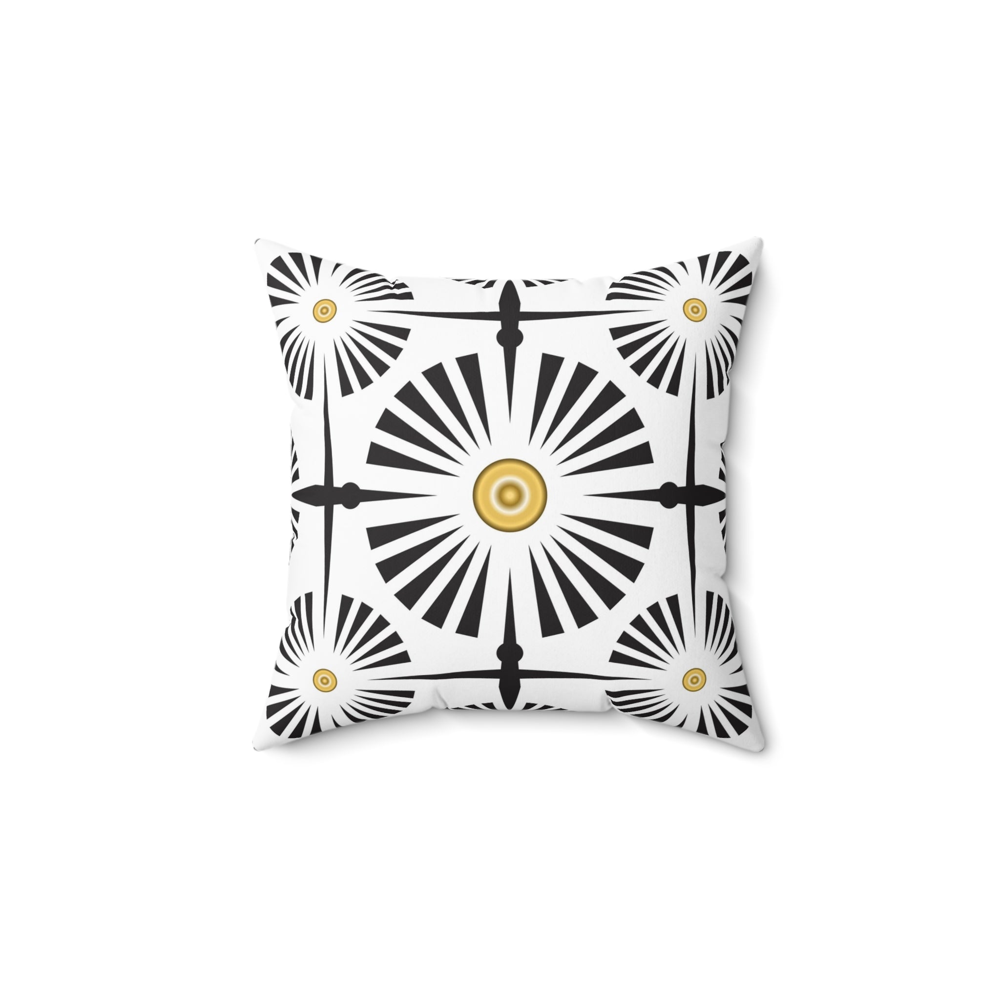 Art Deco Pillow Cover | Black and White