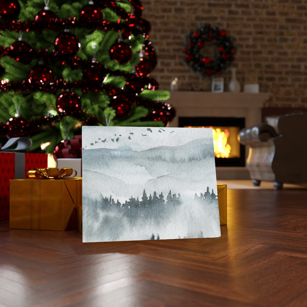 Nature Wall Canvas Art | Gray Woodlands