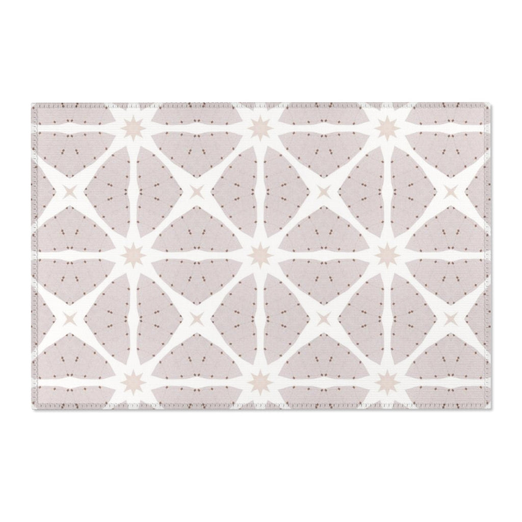Geometric Area Rug | Beige Cream Pattern