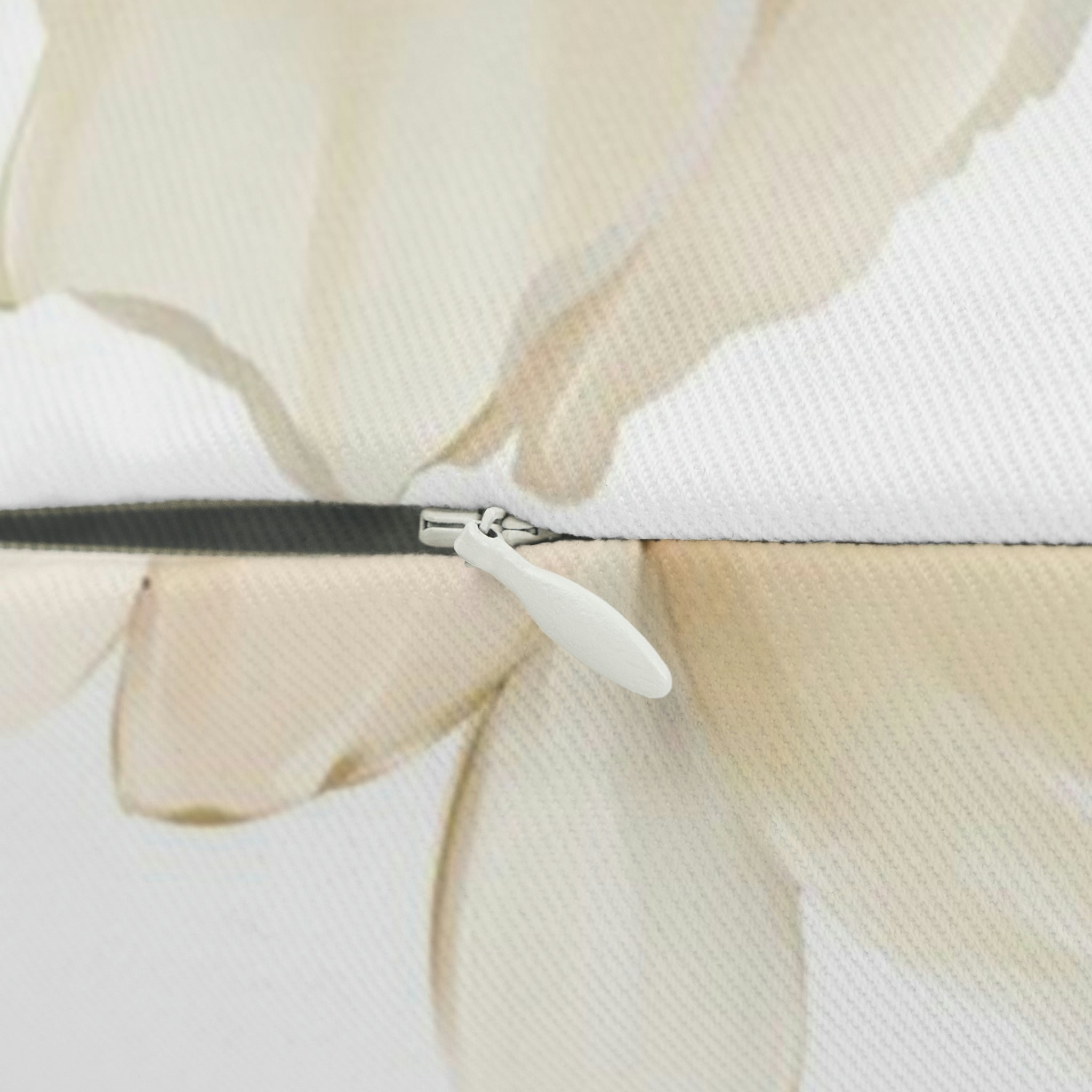 Floral Lumbar Pillow | White Blush Pink Beige Peonies