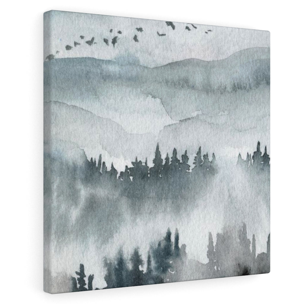 Nature Wall Canvas Art | Gray Woodlands