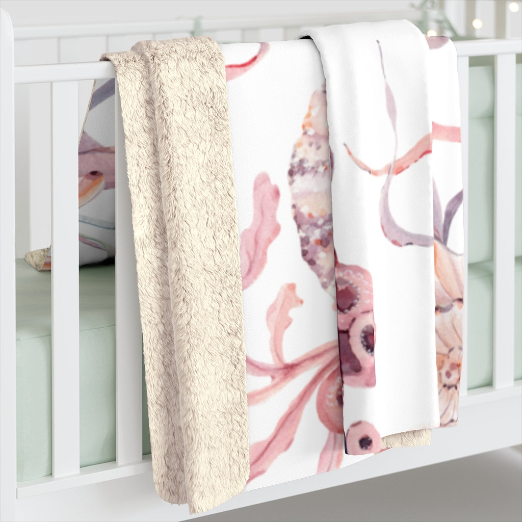 Coral Sea, Fancy Elegant, Marine Life Blanket Modern