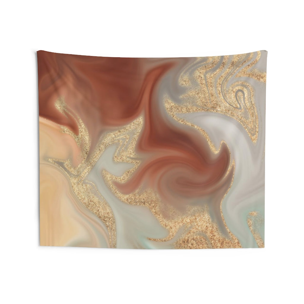 Abstract Tapestry | Rust Red Gold