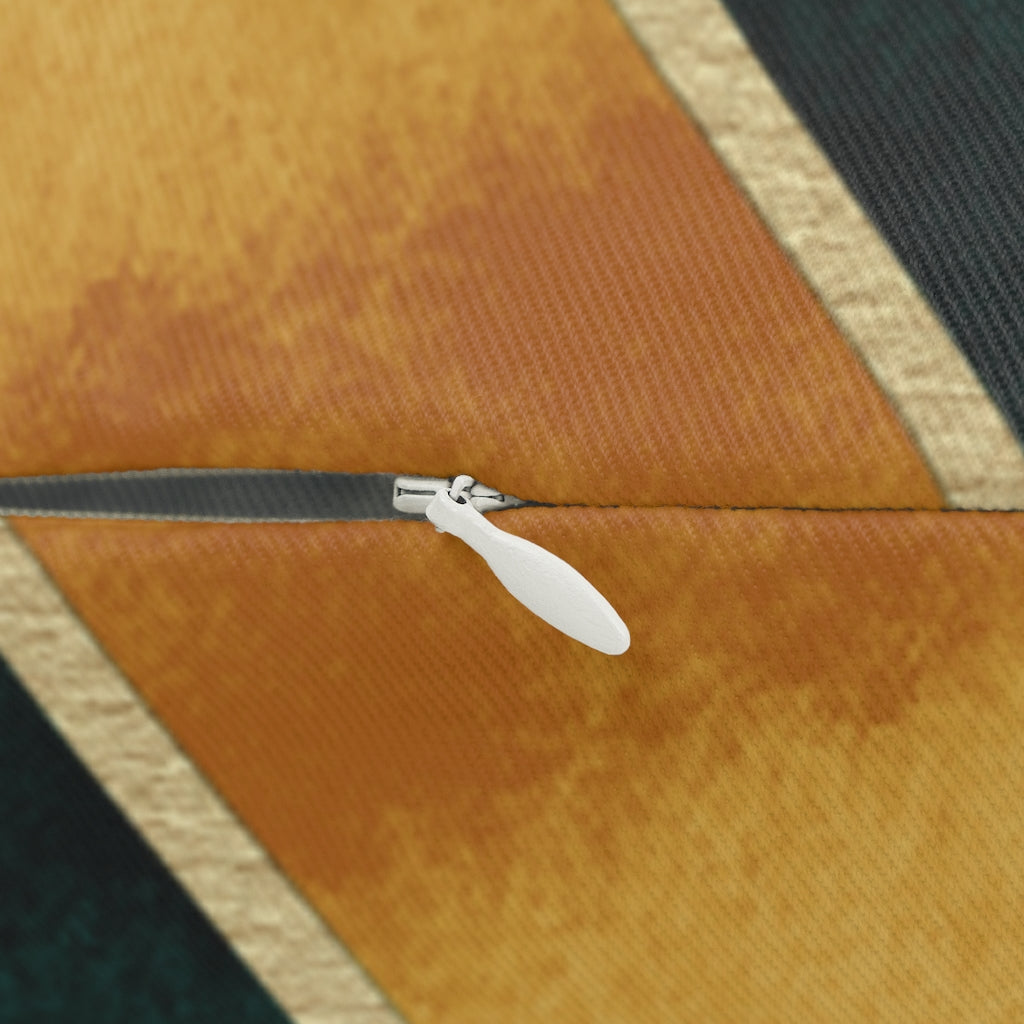 Geometric Boho Lumbar Pillow | Yellow Blush Pink Gold