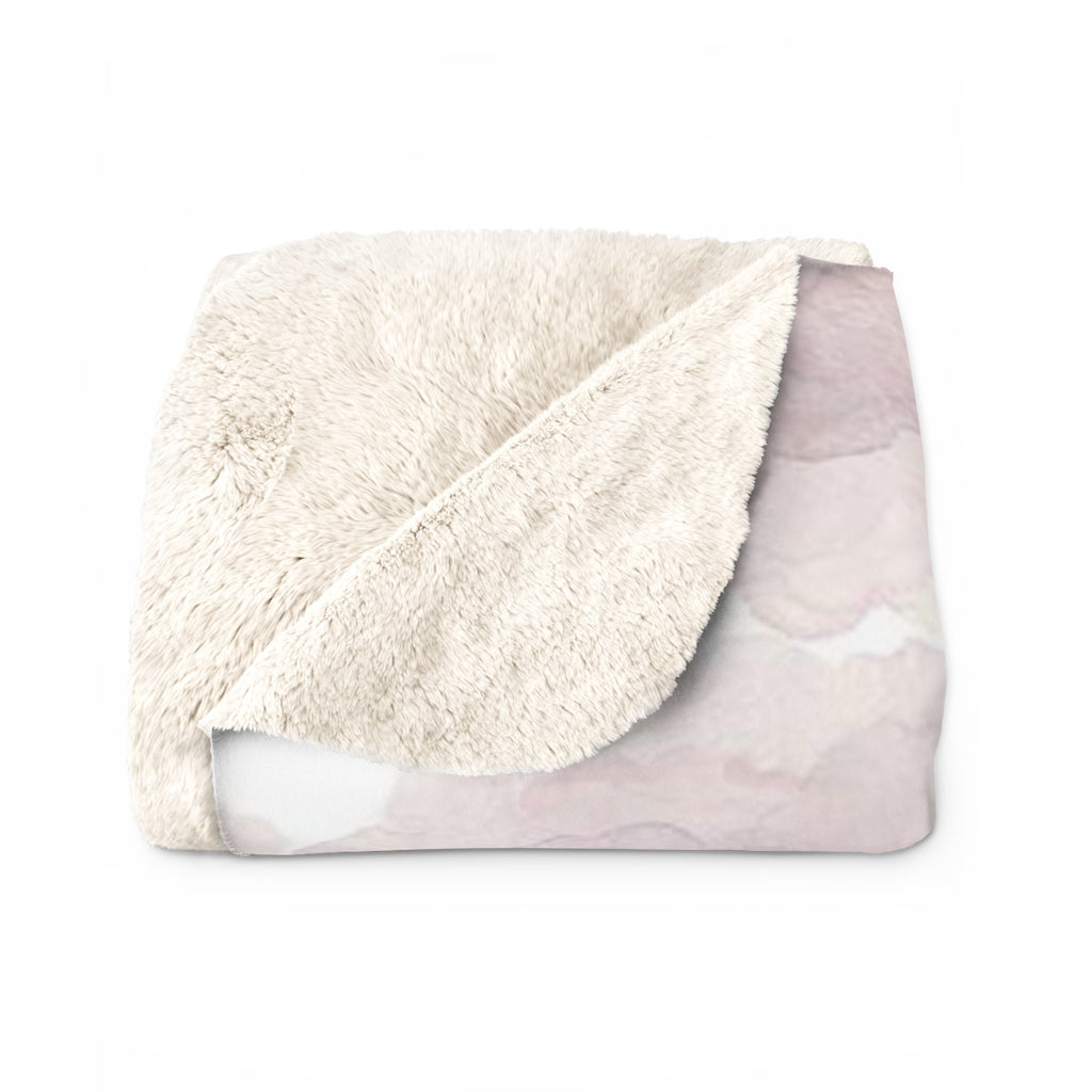 Clouds Comfy Blanket | Small Puffy White Pink