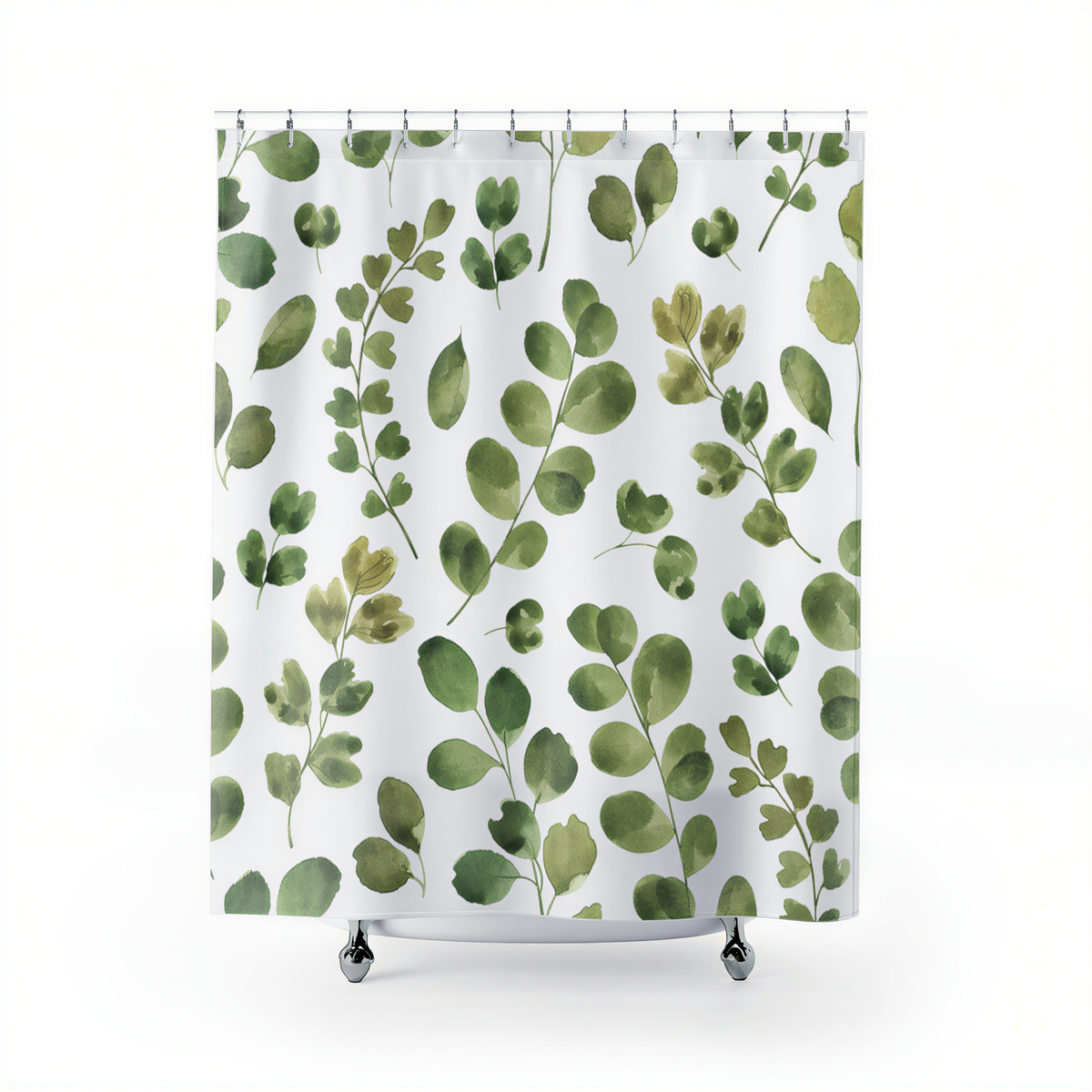 modern boho fabric shower curtain
