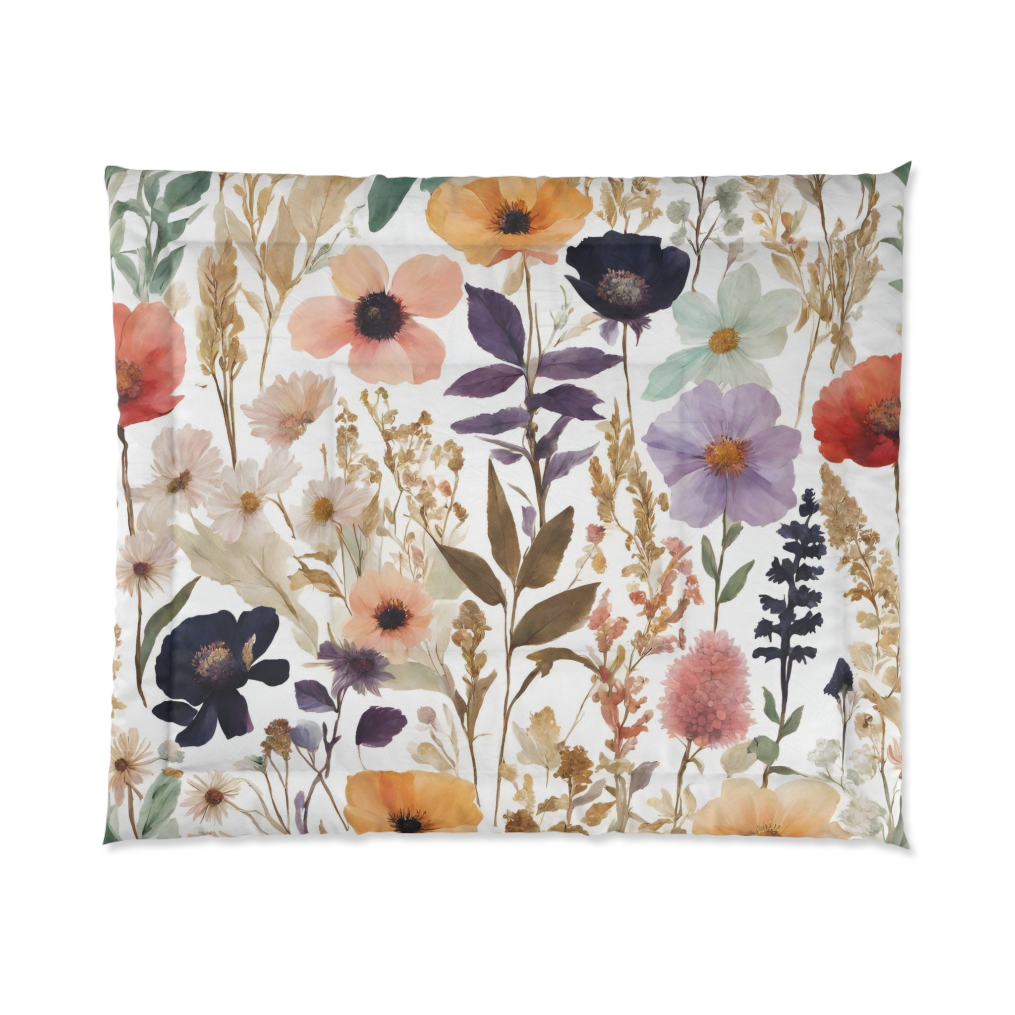 Wild Floral Comforter | Colorful Botanical