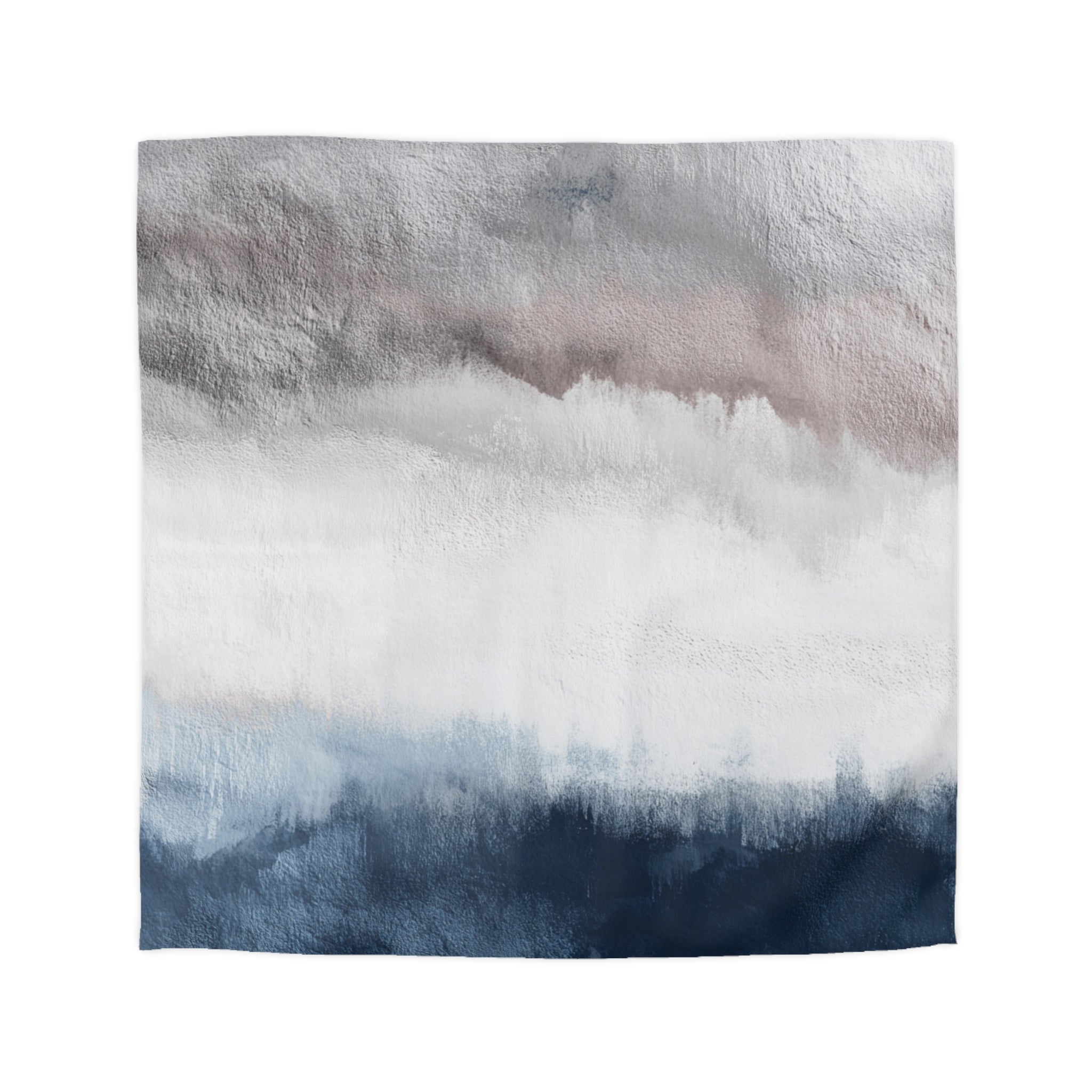 Ombre Duvet, Pillow Cover | White Grey Blue Bedroom Decor