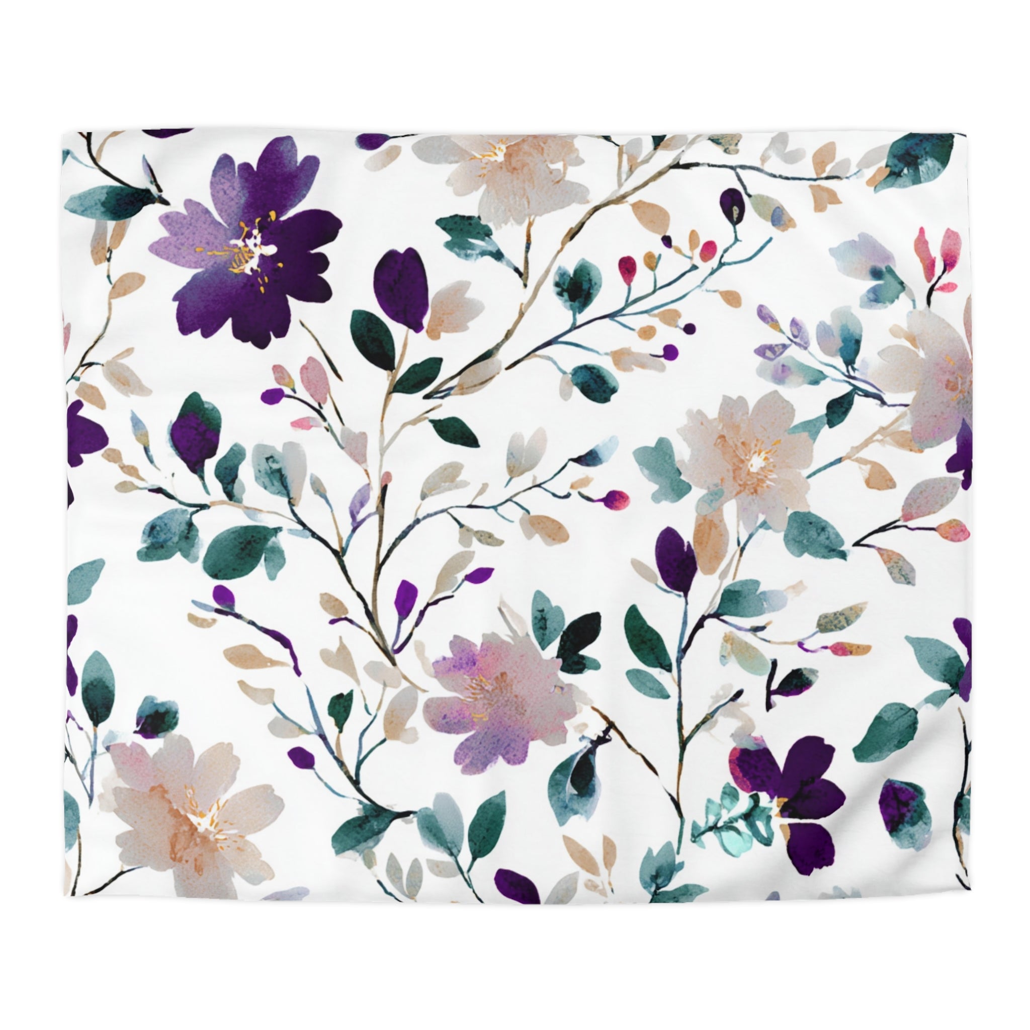 Floral Duvet, Pillow Cover | Wildflowers Bedroom Decor