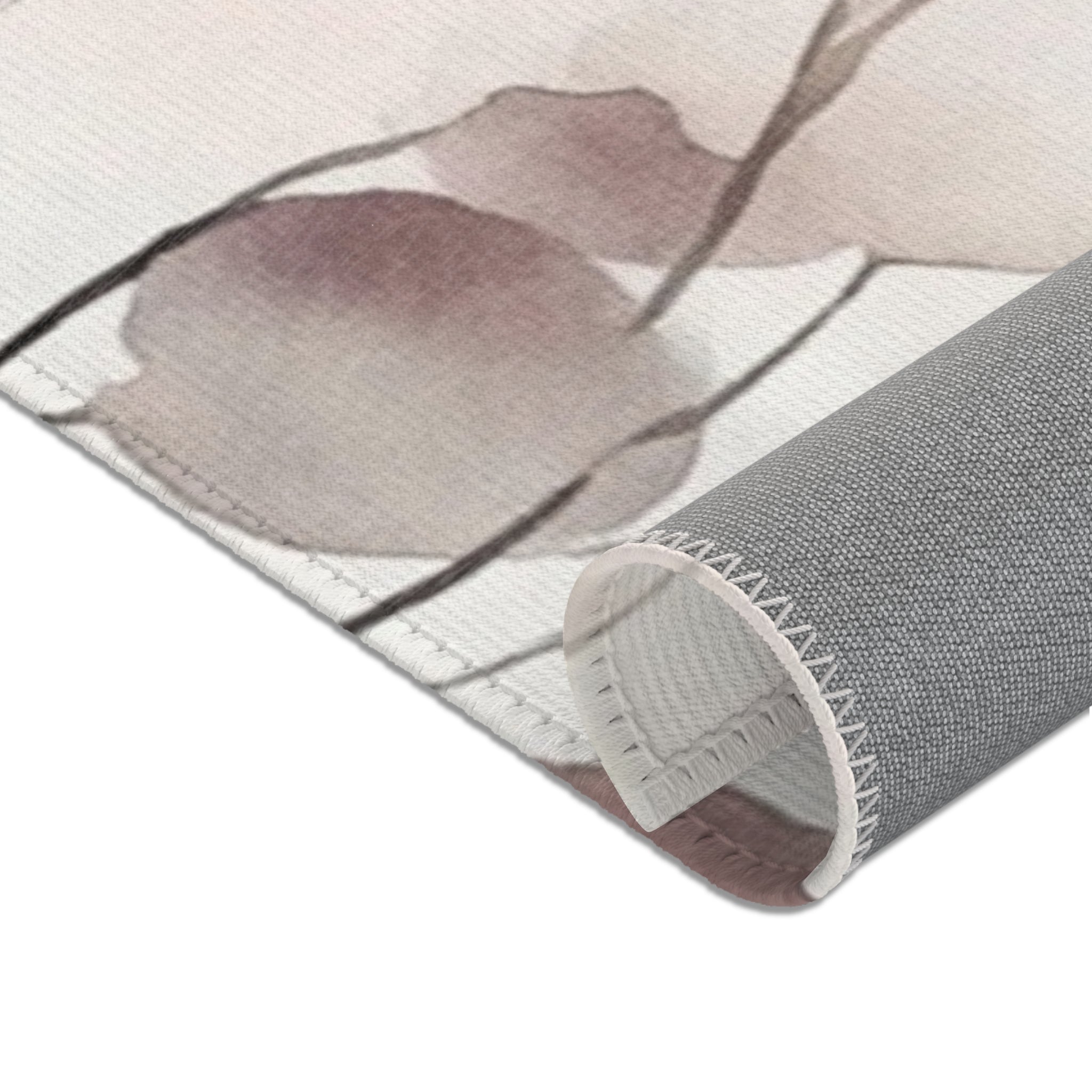 Floral Leaves Large Area Rug | Modern Watercolor Rug