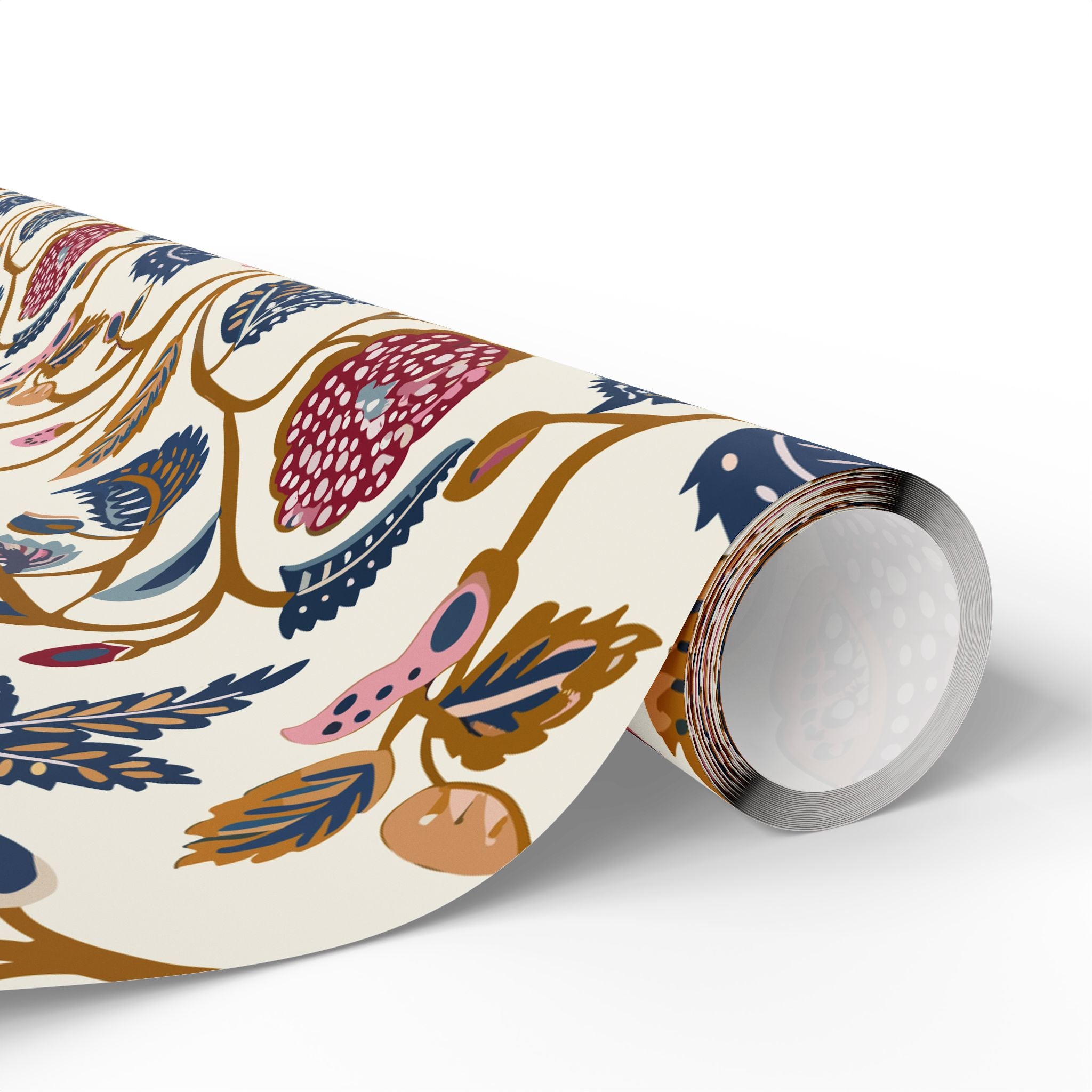 Gift Wrapping Paper | Colorful Indian Chintz Floral Wrap for the Holidays, Birthdays