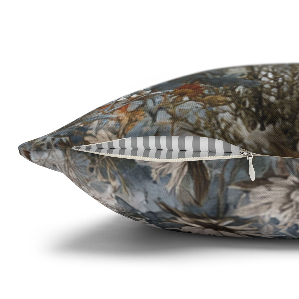 Minimal Tree Pillow Cover | Grey Rust Watercolor Forest Pillowcase