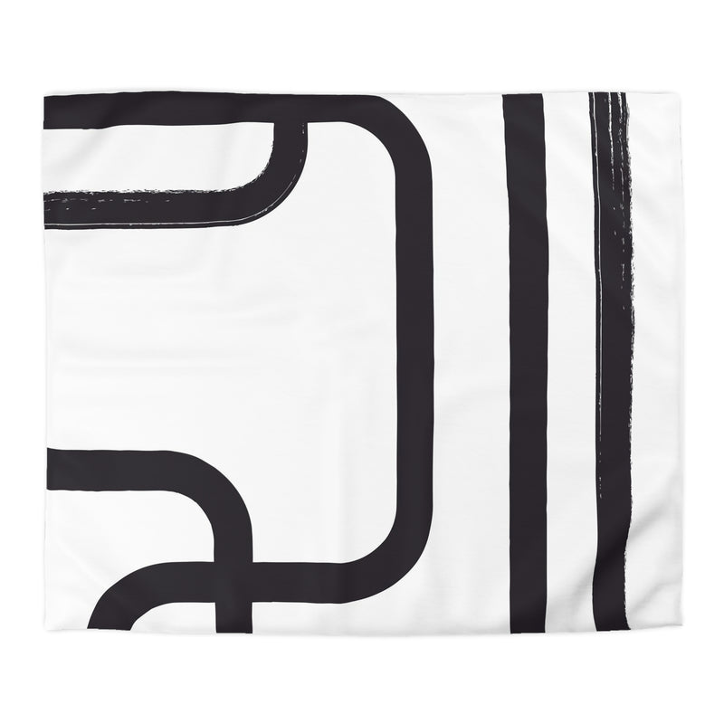 Minimalist Duvet Cover | Black  White Bedding Blanket Cover