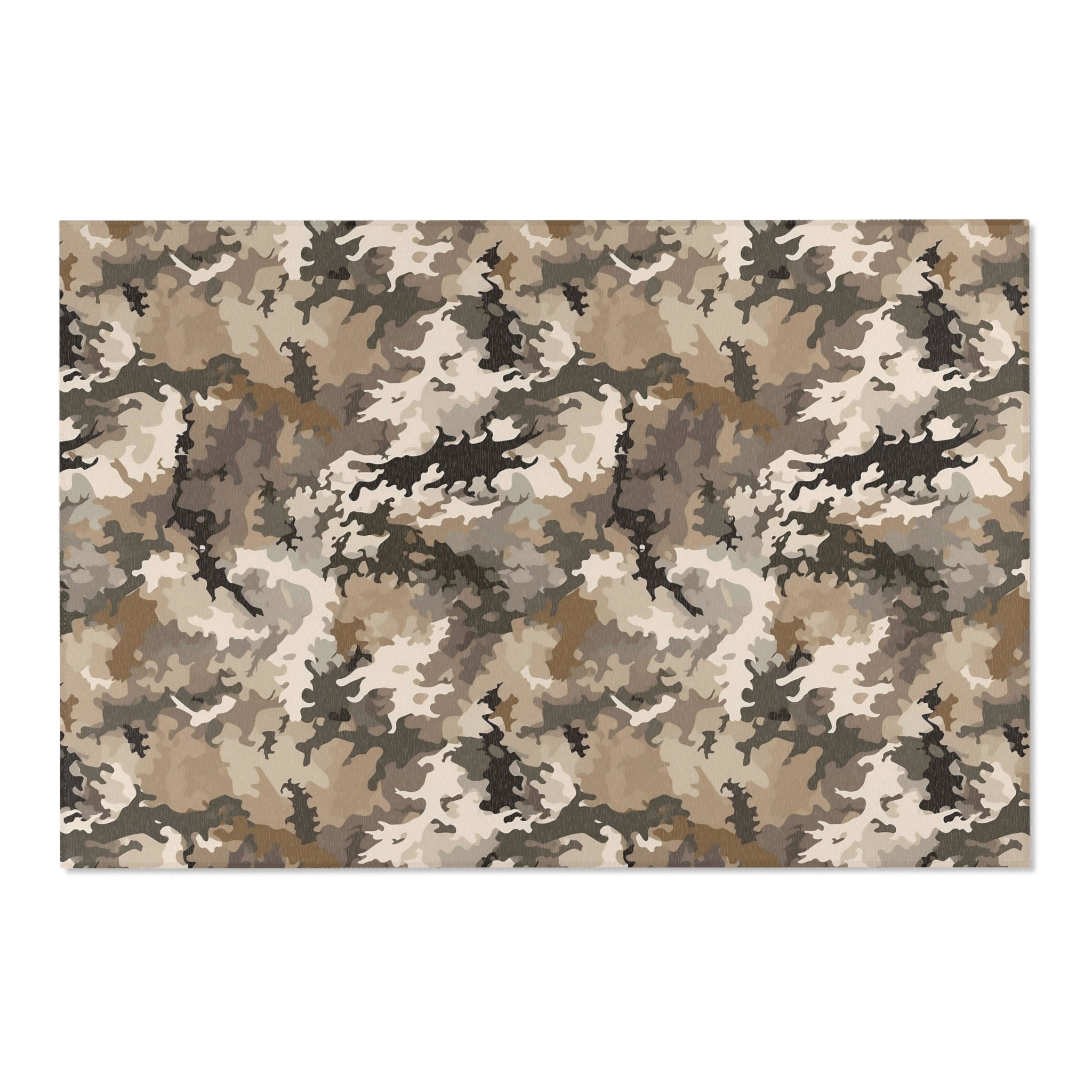 Abstract Area Rug | Beige Brown Cream Watercolor Artsy Rug